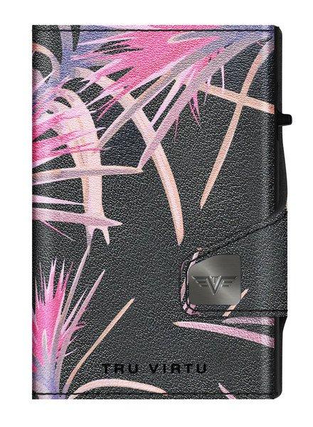 AVIATOR Wallet CLICK & slide Pineapple Flower, nero  