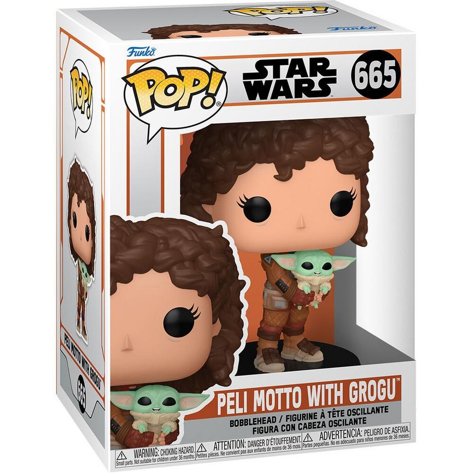 Funko  Pop! Disney The Mandalorian - Peli Motto mit Grogu (Nr.665) 