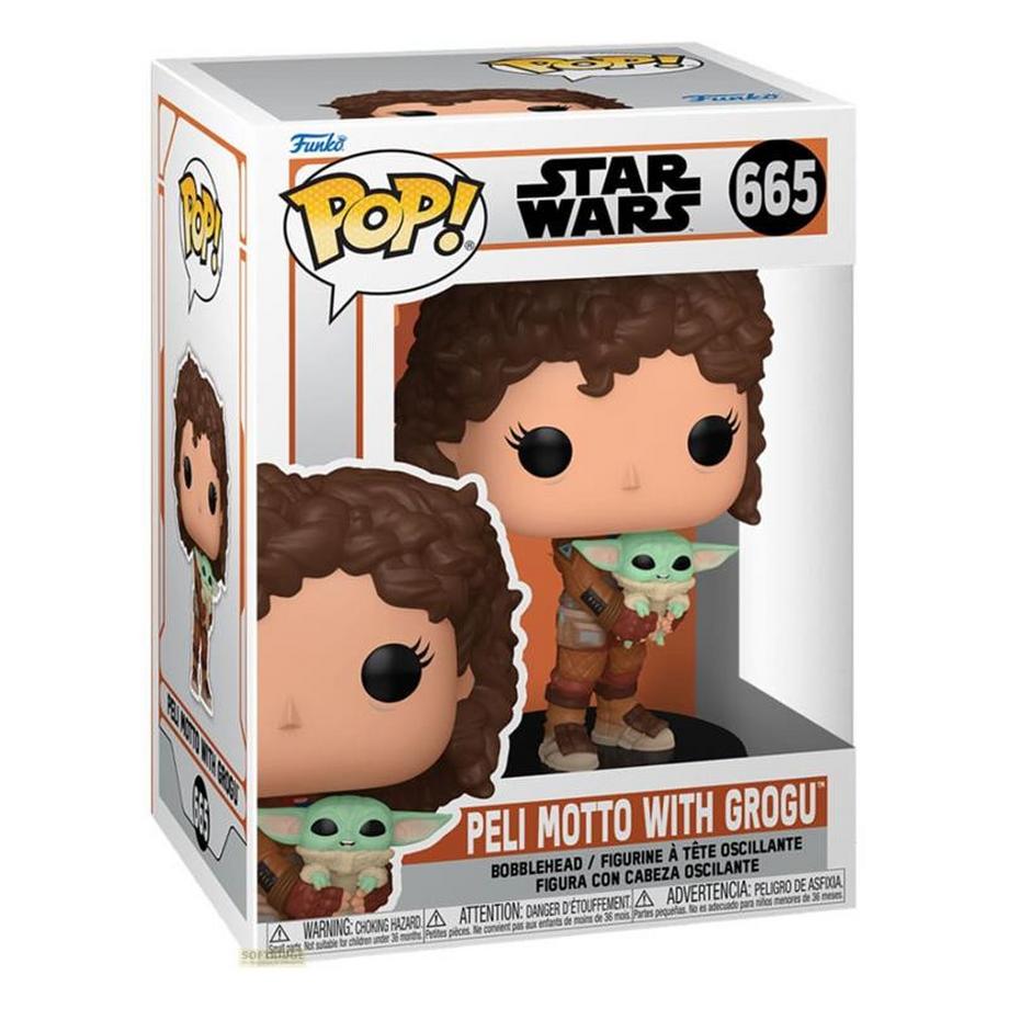 Funko  Pop! Disney The Mandalorian - Peli Motto mit Grogu (Nr.665) 
