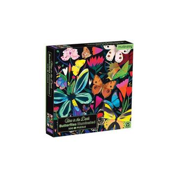 Glow in Dark Puzzle, Beleuchtete Schmetterlinge