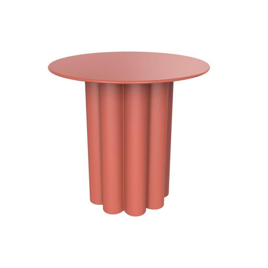 Vente-unique Table d'appoint en métal - Terracotta - GAVOPI  