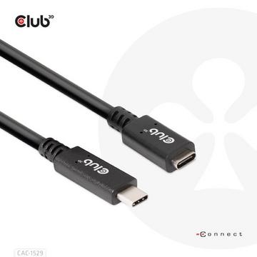 USB C GEN1 EXT CABLE 5GBPS 4K60HZ M/F 1M câble USB 2 x USB C