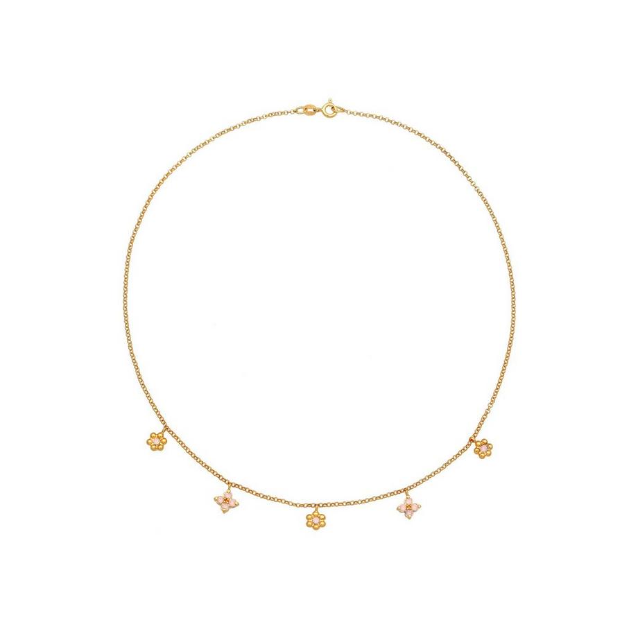 Elli  Halskette Kids Kristalle Blüte Blume 
