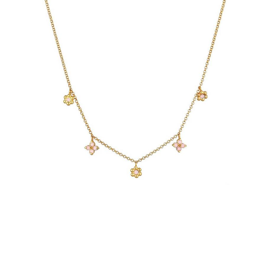 Halskette Kids Kristalle Blüte Blume