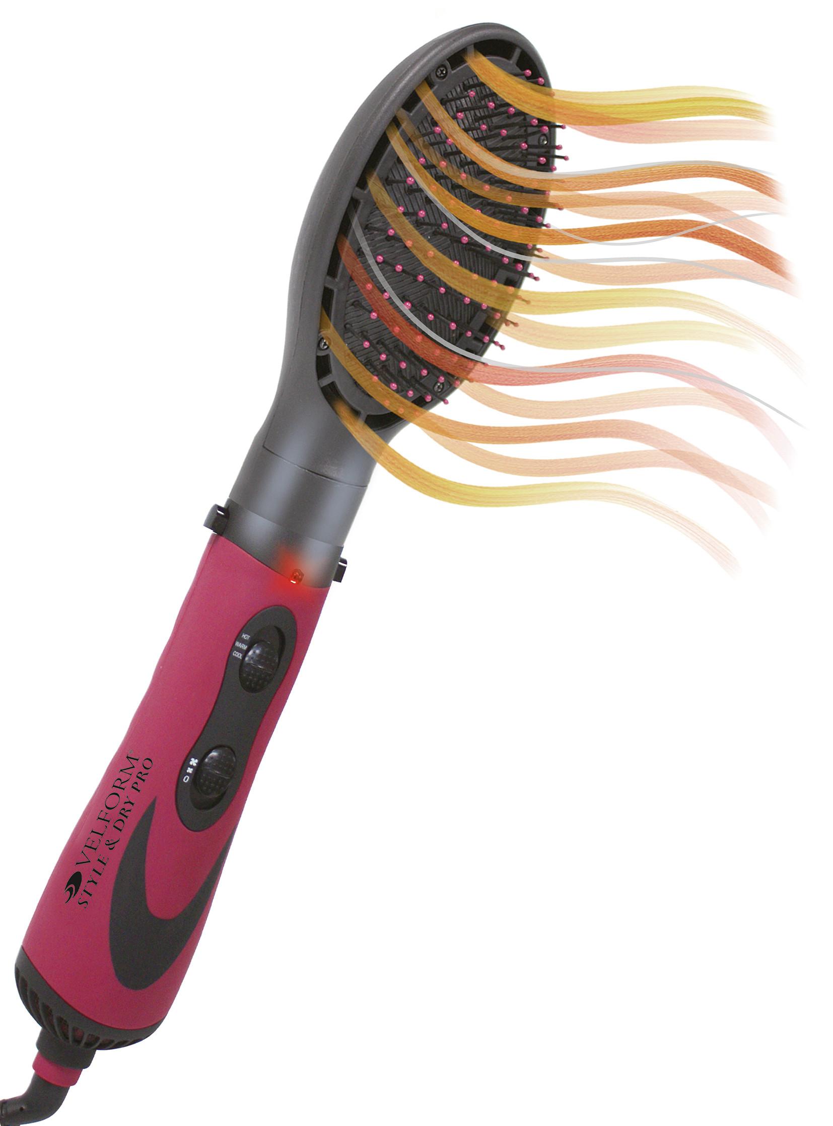 VELFORM Style & Dry Pro - Warmluftbürste - Haartrockner mit Ionen Technologie  