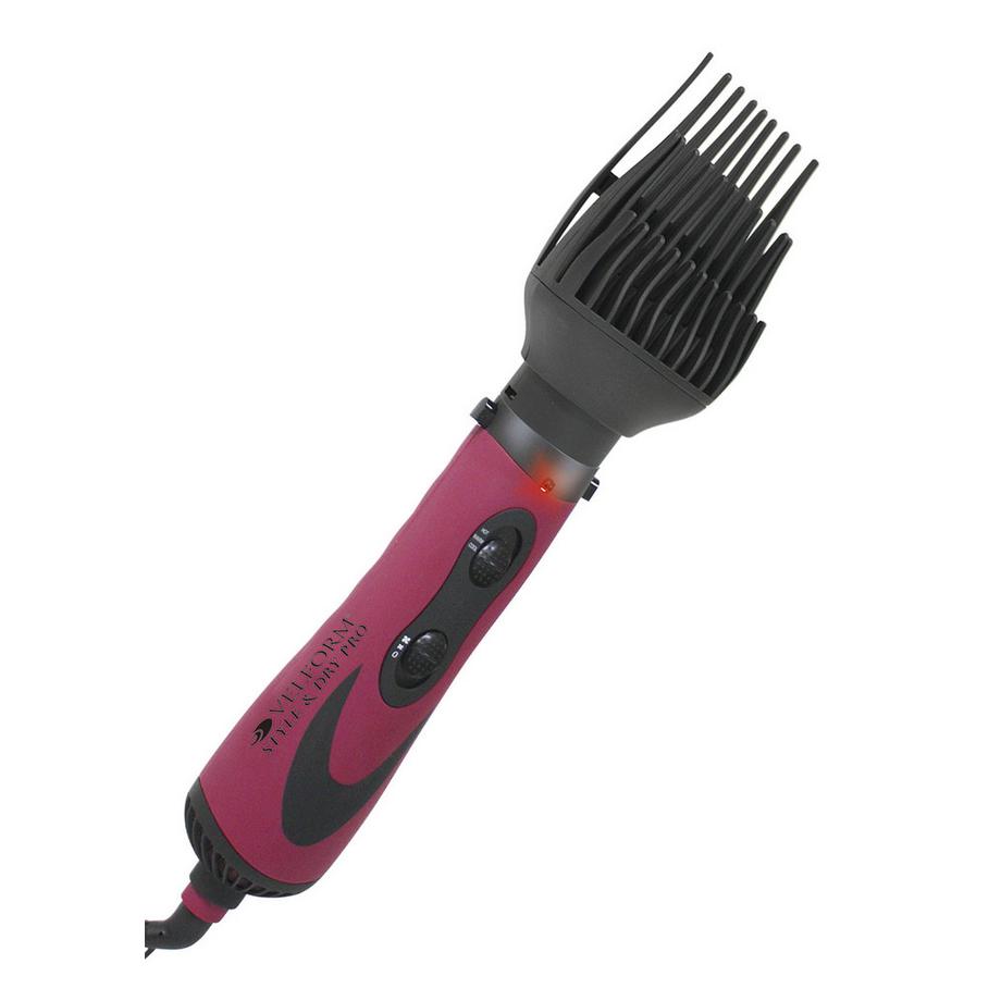 VELFORM Style & Dry Pro - Brosse à air chaud - sèche-cheveux avec technologie ionique  