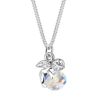 Halskette Anhänger Engel Mit Kristall