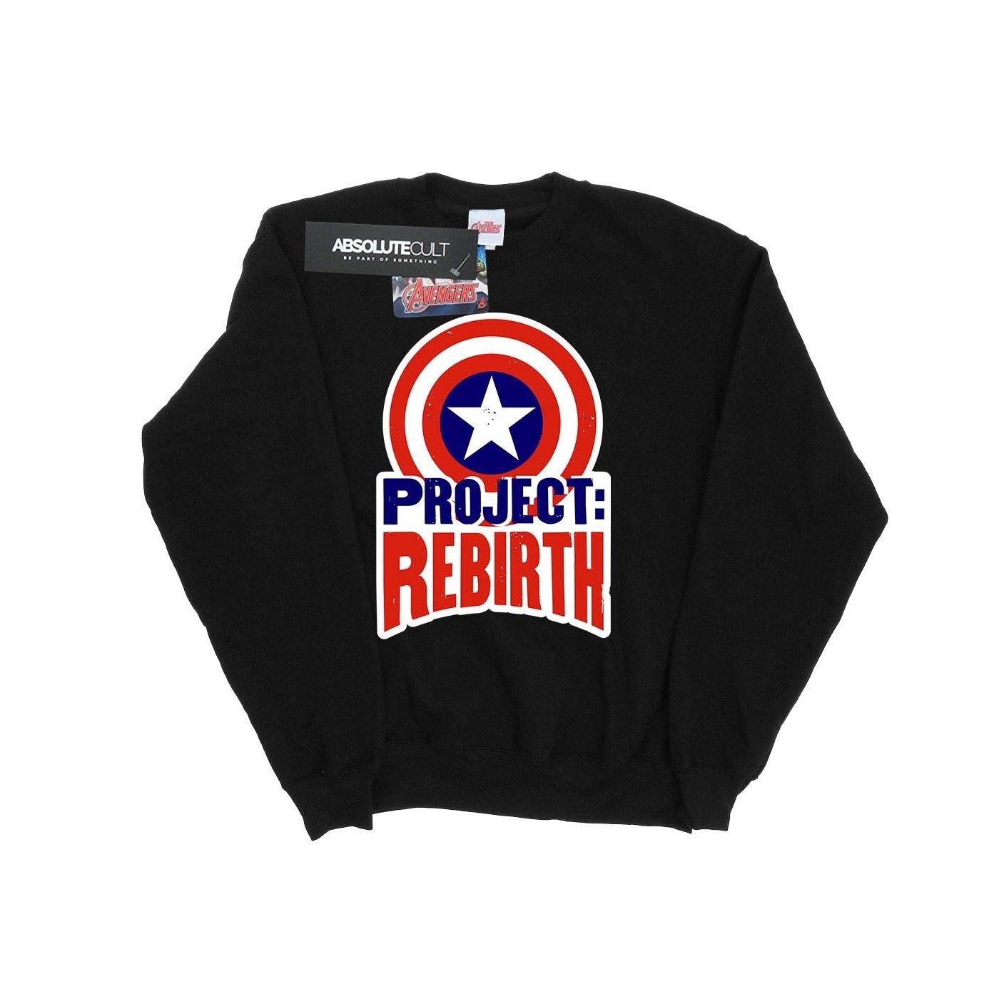 Image of Captain America Project Rebirth Sweatshirt Damen Schwarz XXL