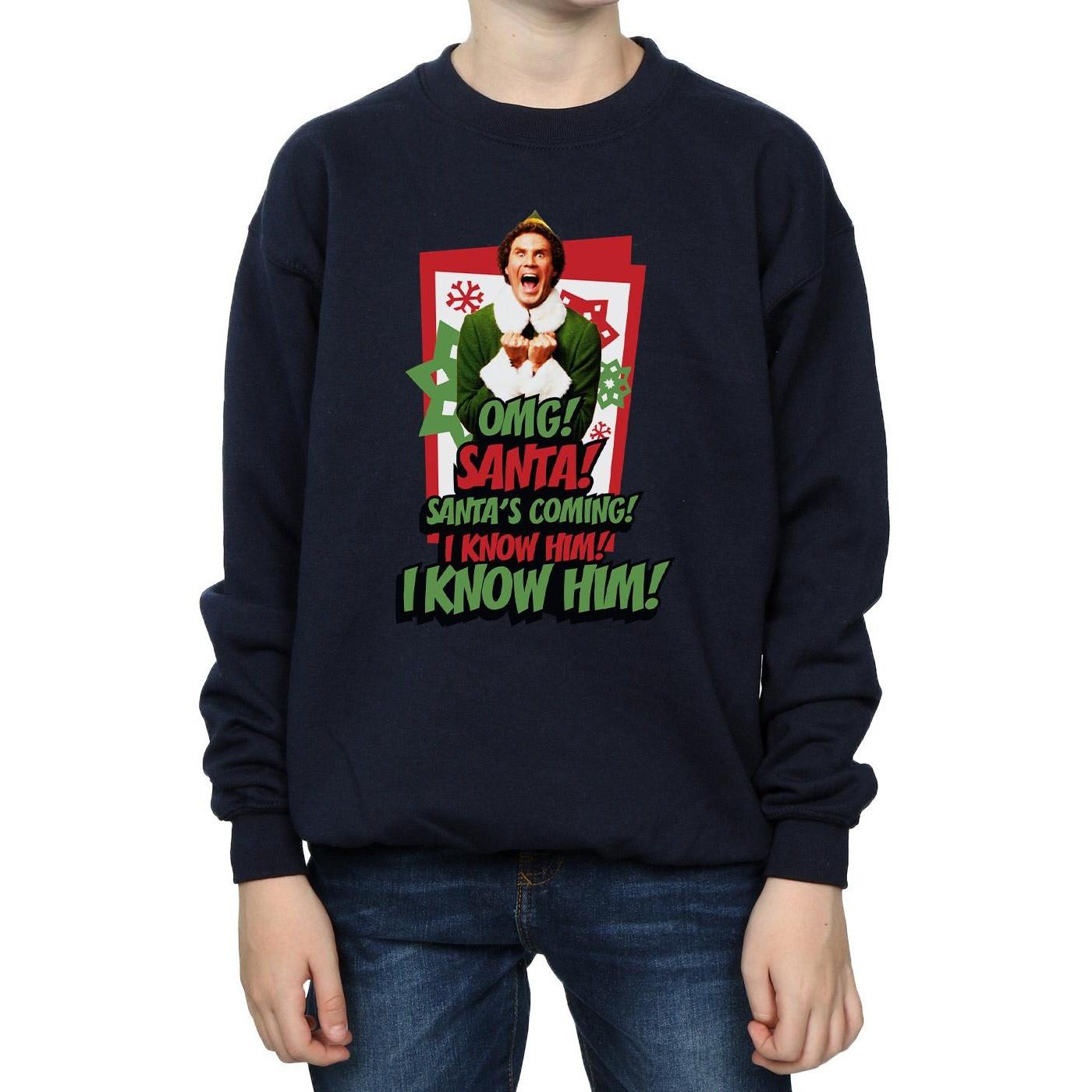 Elf  OMG Santa Sweatshirt 