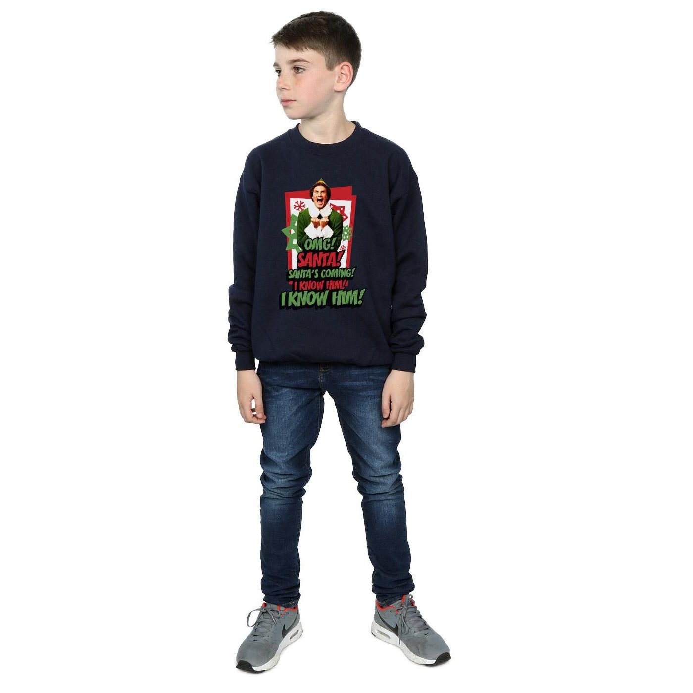 Elf  OMG Santa Sweatshirt 