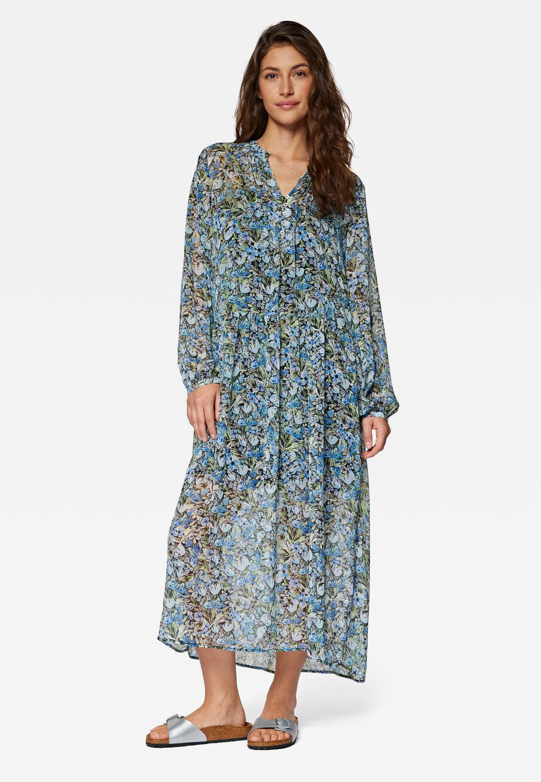 Image of Kleider Long Sleeve Woven Dress Damen Blau L