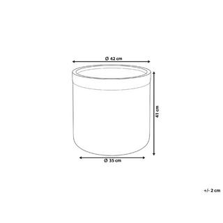 Beliani Vaso per piante en Fibra d'argilla Moderno SAMOS  