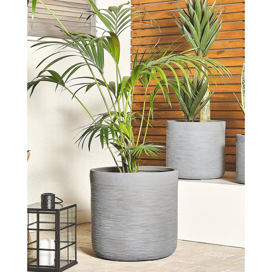 Beliani Vaso per piante en Fibra d'argilla  SAMOS  