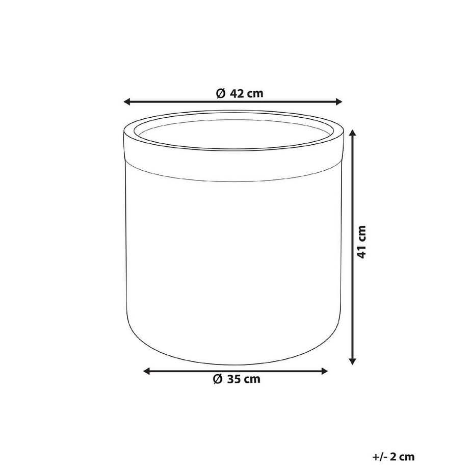 Beliani Vaso per piante en Fibra d'argilla  SAMOS  