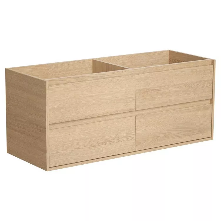 Vente-unique Waschbeckenunterschrank hängend 120 cm Eichenholzfurnier MILIPAM online kaufen MANOR