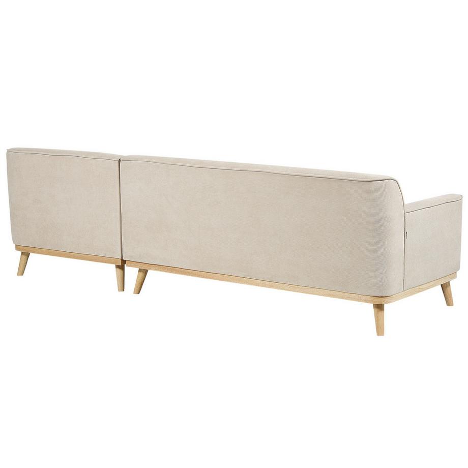 Beliani Ecksofa aus Cord  SIMOS  