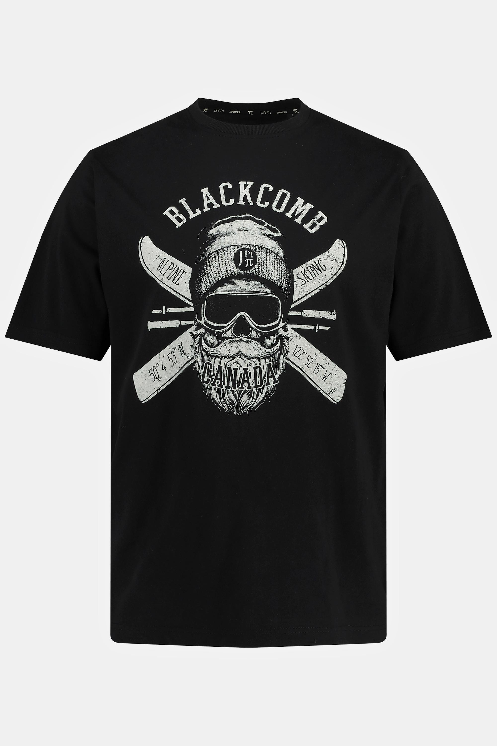 JP1880  T-shirt da sci con mezze maniche e stampa "Blackcomb" 