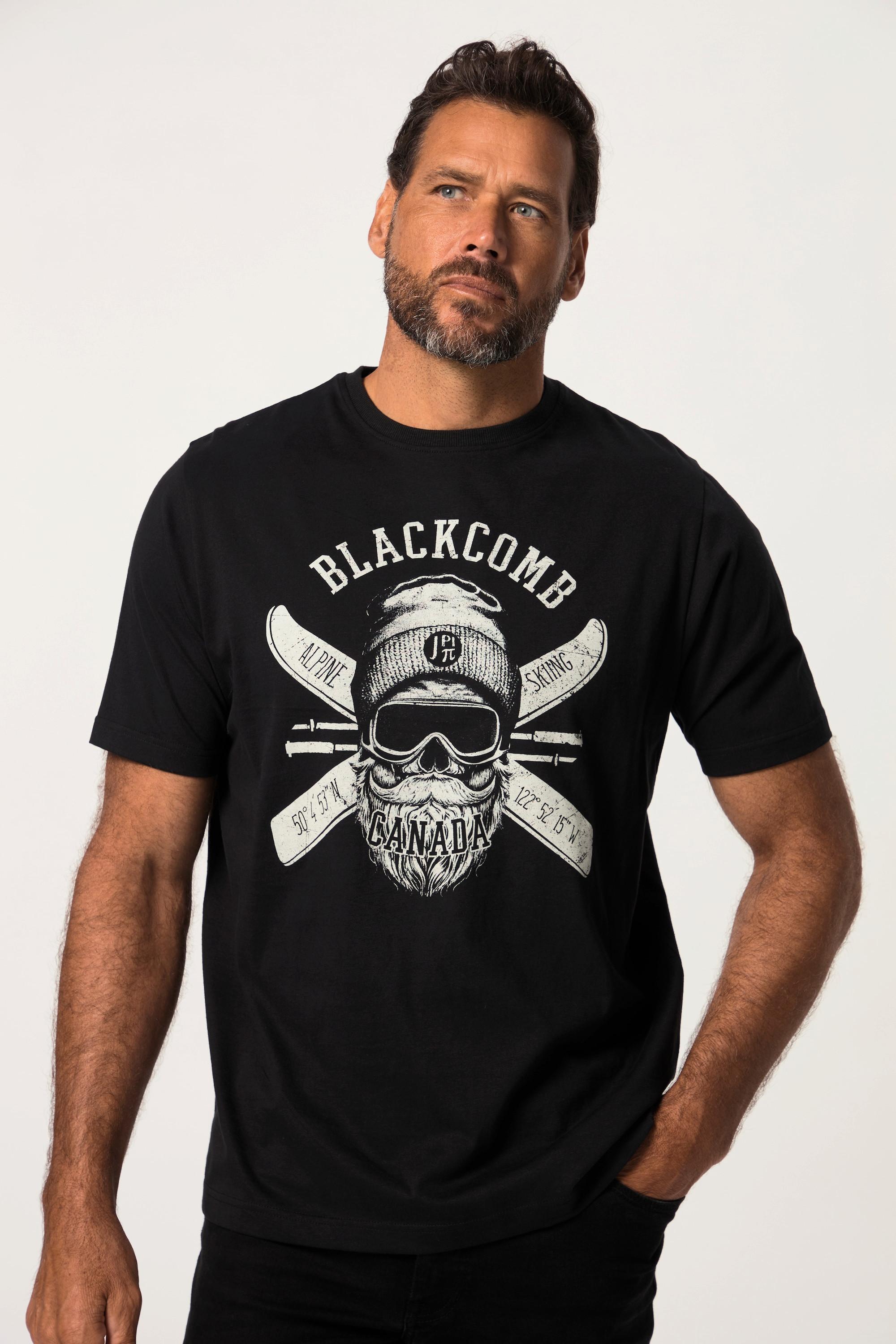 JP1880  T-shirt da sci con mezze maniche e stampa "Blackcomb" 