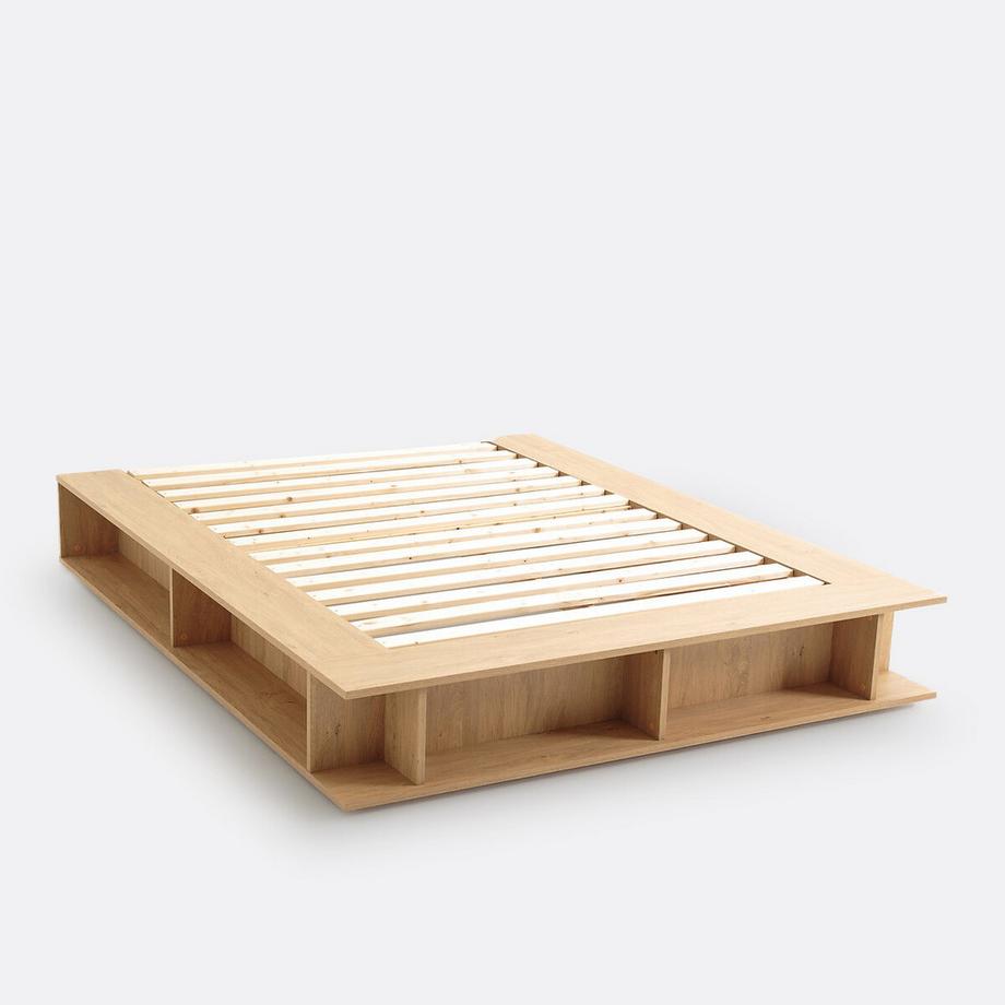 La Redoute Intérieurs Bett Presto mit Klapprost und Regalfächern  