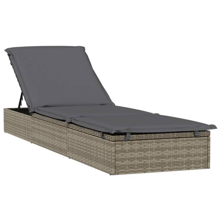 VidaXL Lit de bronzage rotin synthétique  