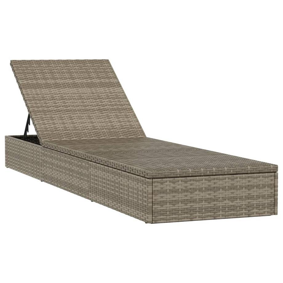 VidaXL Lit de bronzage rotin synthétique  