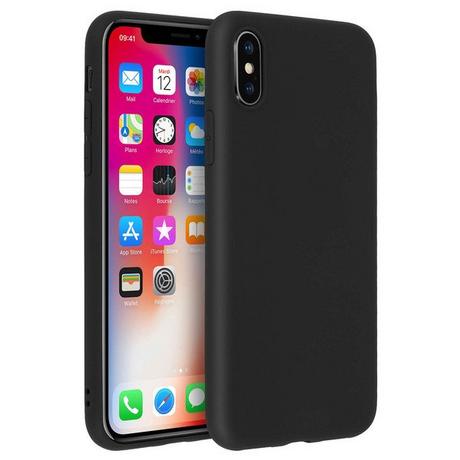 Avizar  Coque Soft Touch Noir iPhone X et XS 