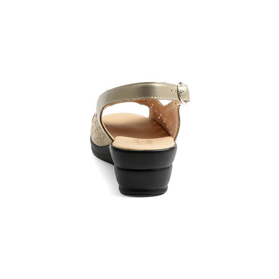 Stile Di Vita Agata Flache Ledersandalen  