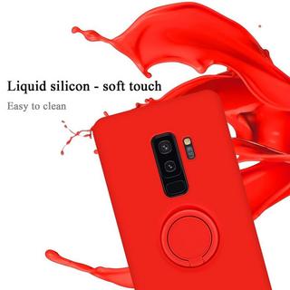 Cadorabo  Hülle für Samsung Galaxy S9 PLUS TPU Silikon mit Ring Liquid 