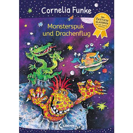 Monsterspuk und Drachenflug Funke, Cornelia; Loewe Erstlesebücher (Hrsg.); Funke, Cornelia (Illustrationen) Gebundene Ausgabe 