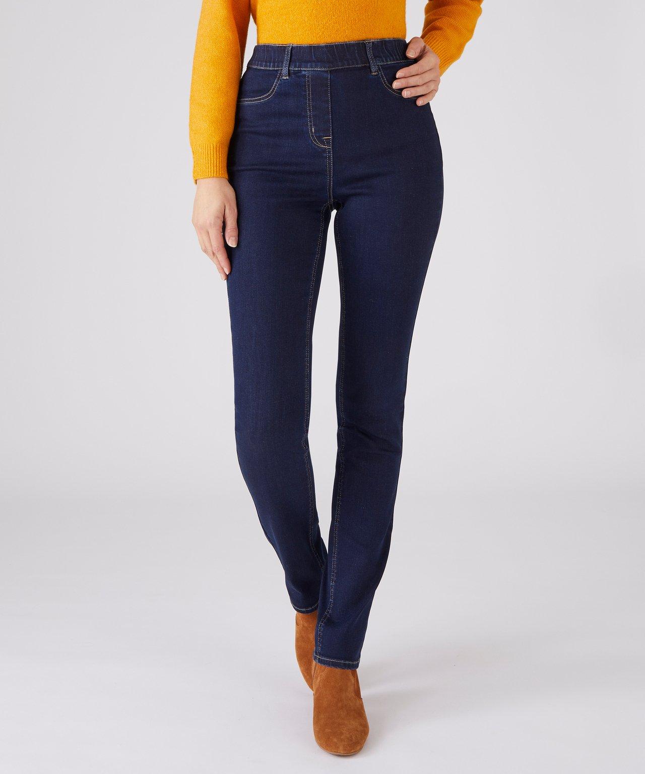 Image of Schlupfjeans Mit Integriertem Shaping-einsatz, Perfect Fit By . Damen Blau 48