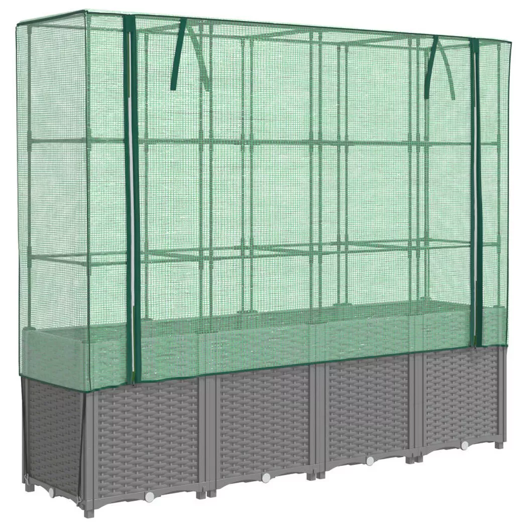 VidaXL - Jardinière surélevée polypropylène, One Size, Gris