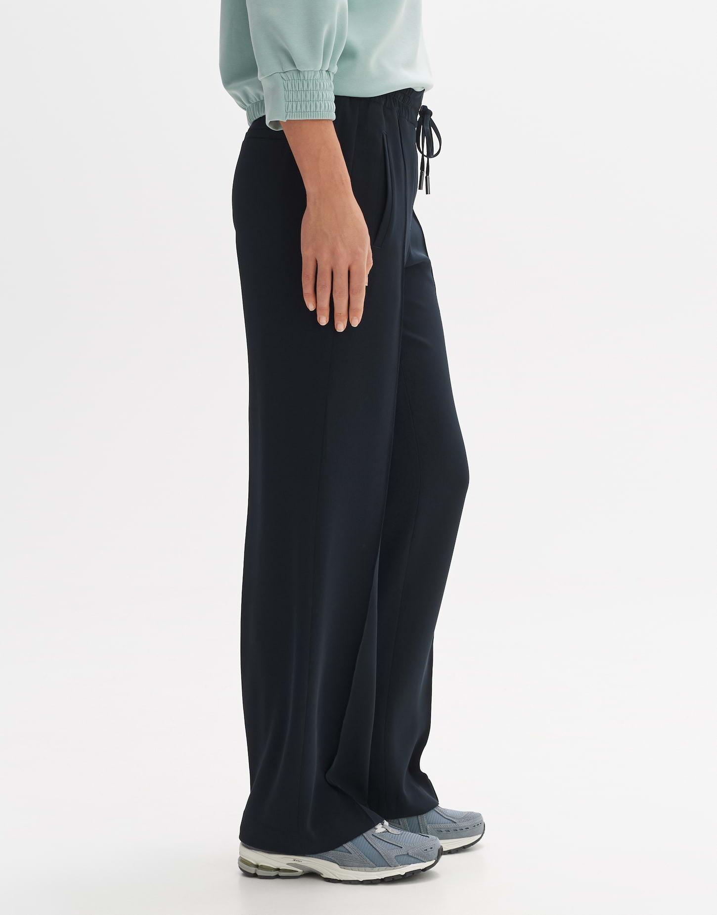 OPUS  Wide Leg Pants Melane gerader Schnitt 