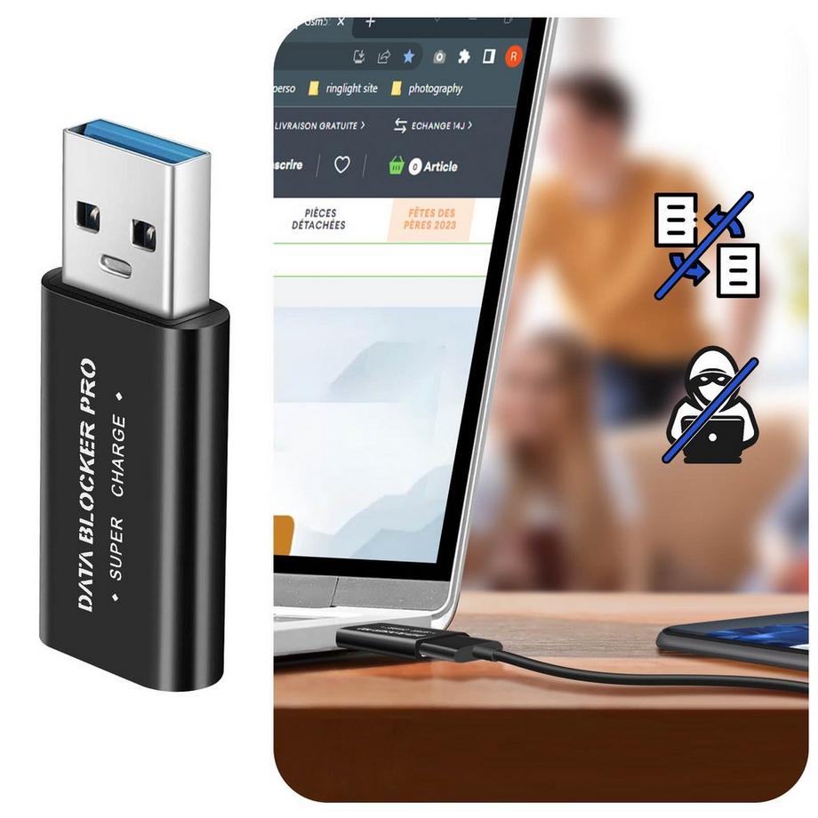 Avizar  Bloqueur de données USB, Data Blocker 