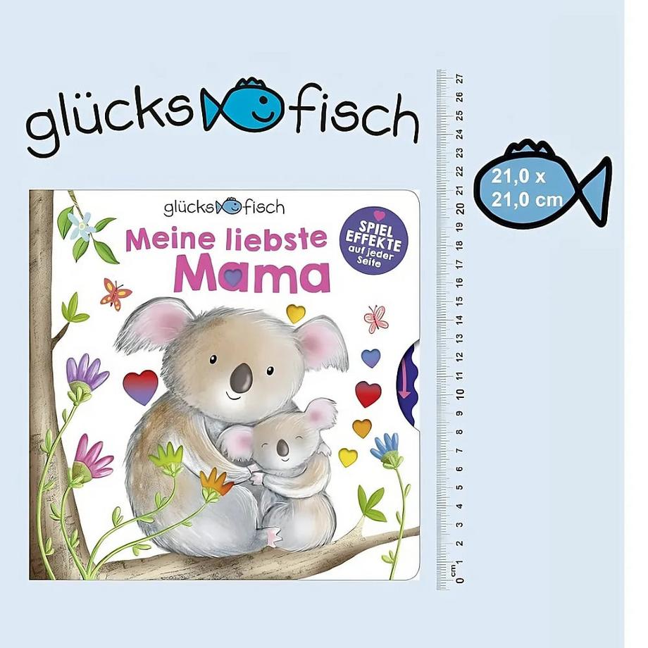 Glücksfisch: Meine liebste Mama Hughes, Denise (Illustrationen) Gebundene Ausgabe 