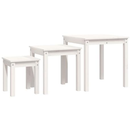 VidaXL Table gigogne bois de pin  