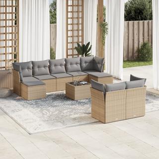 VidaXL Garten sofagarnitur poly-rattan  