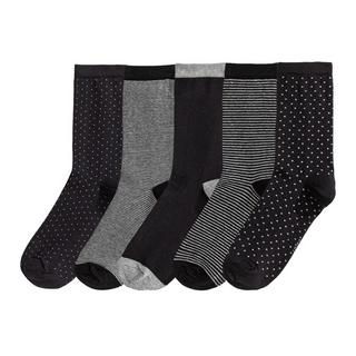 La Redoute Collections  Lot de 5 paires de mi-chaussettes 