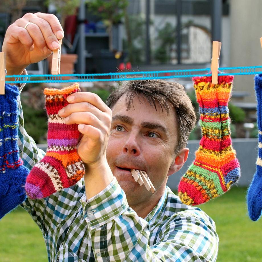 B2X  Rutschfeste Wäscheleine 6x 5 m 