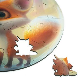 Unidragon  Bubblezz Fuchs (30 Teile) - Holzpuzzle für Kinder 