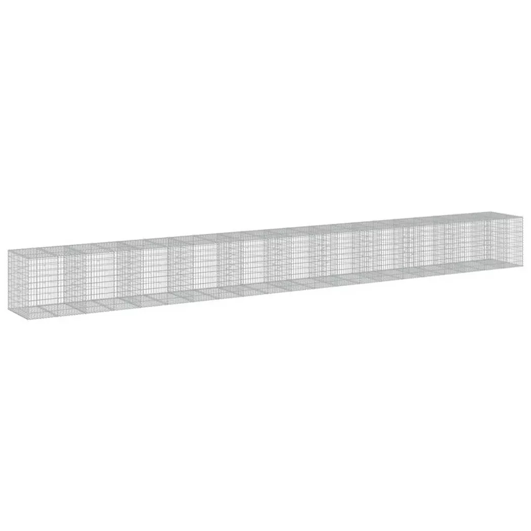 VidaXL - Panier gabion fer, One Size, Argent