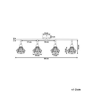 Beliani Deckenlampen aus Metall ERMA  