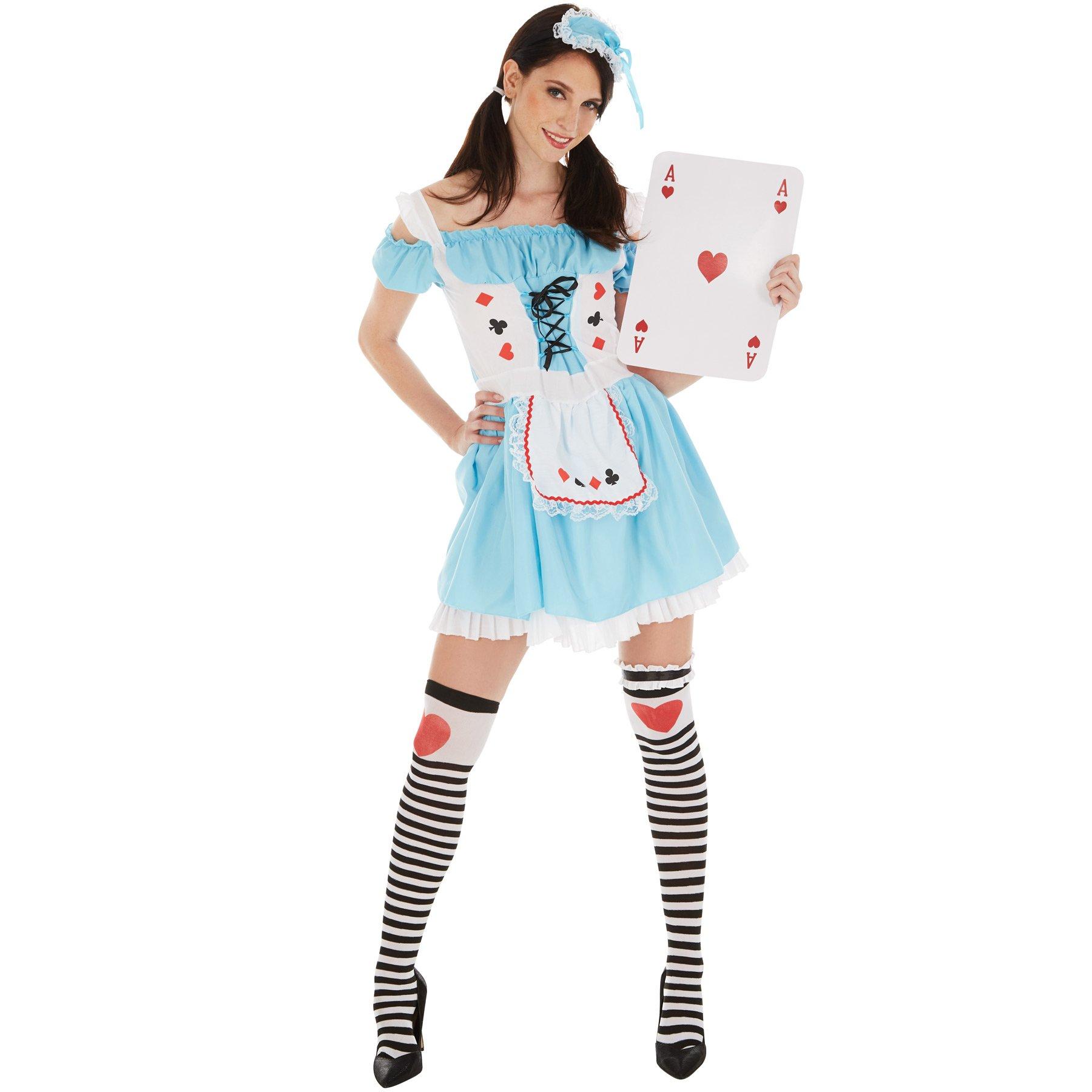 Tectake  Costume da donna Carta da gioco sexy 