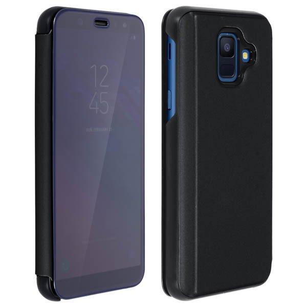 Image of Clear View Cover Galaxy A6 Schwarz