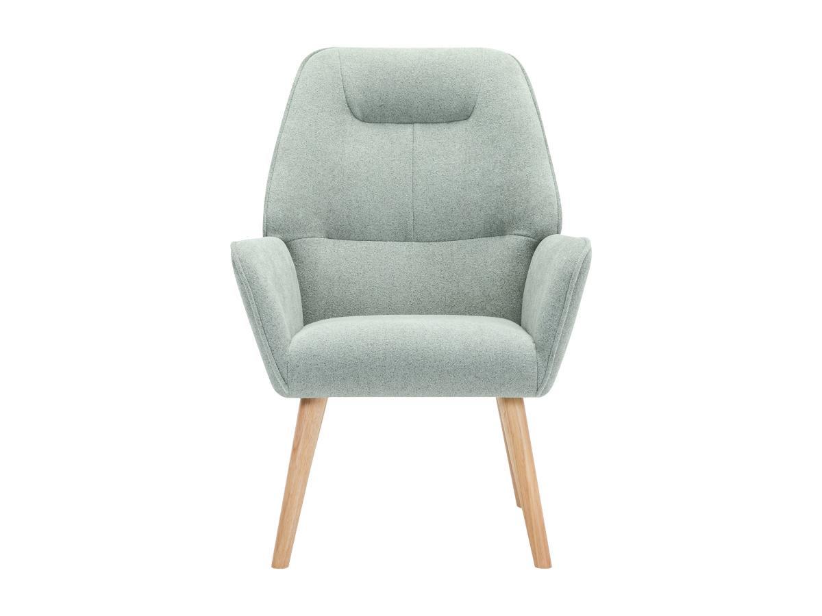 Vente-unique Fauteuil en tissu vert d'eau OSIMO  