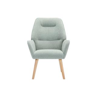 Vente-unique Fauteuil en tissu vert d'eau OSIMO  