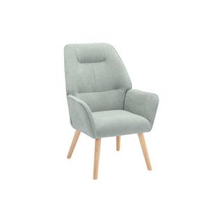 Vente-unique Fauteuil en tissu vert d'eau OSIMO  