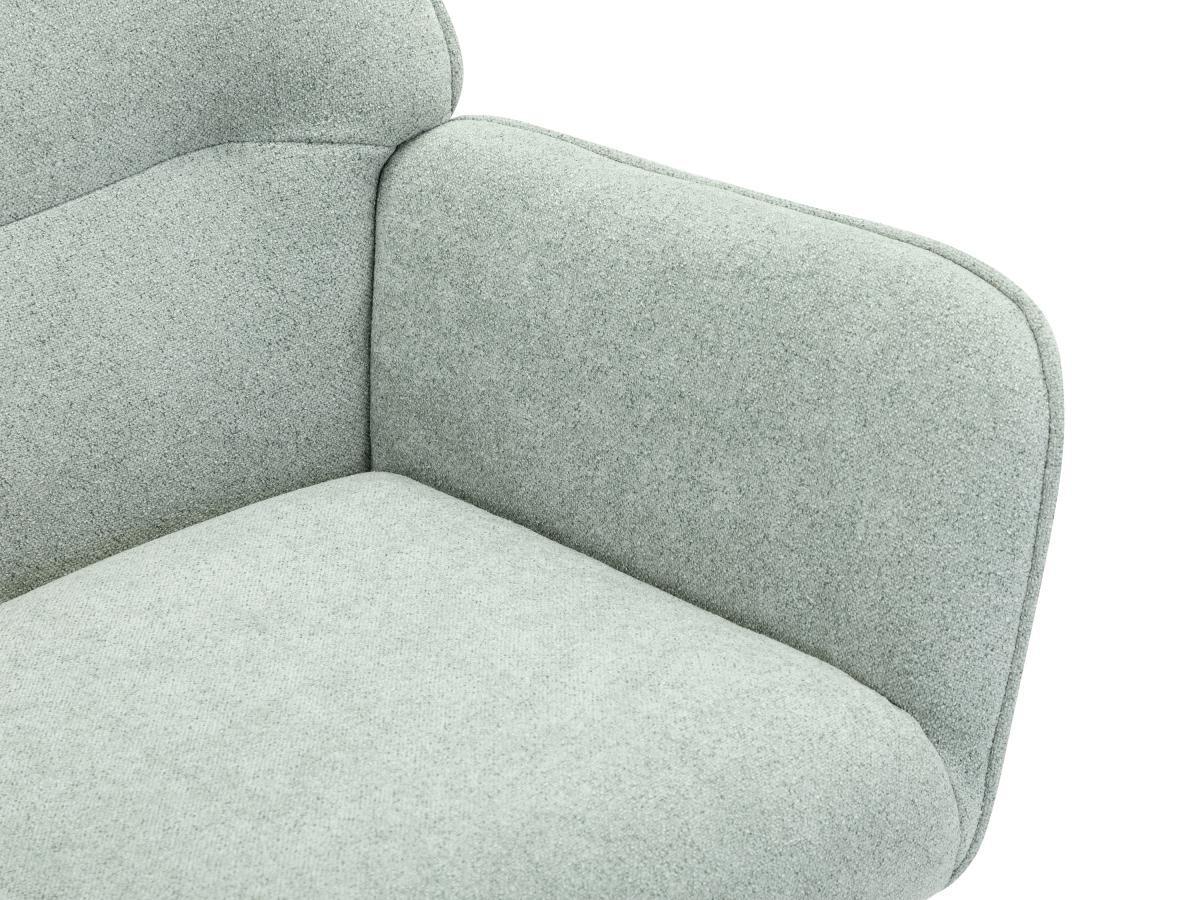 Vente-unique Fauteuil en tissu vert d'eau OSIMO  