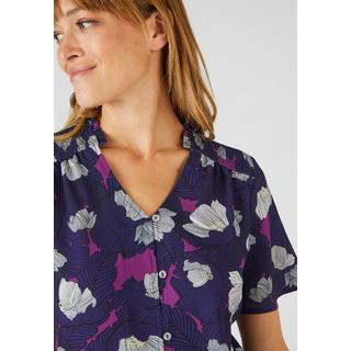 Damart  Bluse aus strukturiertem Crêpe-Stretch. 