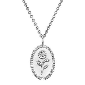 Femme Collier en argent Fleur