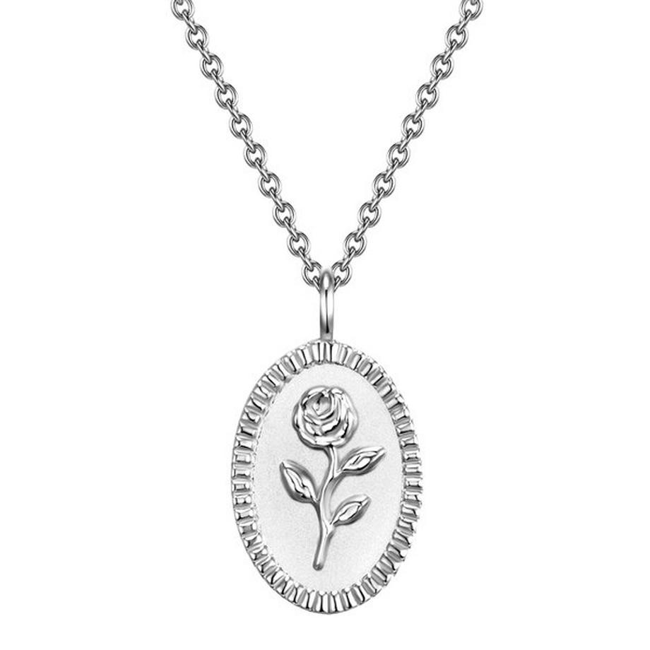 Femme Collier en argent Fleur